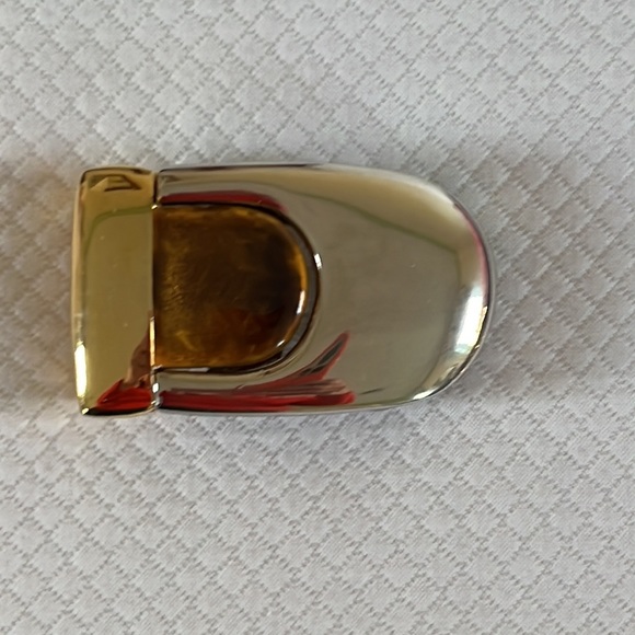 ABSTRACT TORTOISE/ TWO-TONE INTERCHANGEABLE BUCKLE Paquette - Picture 1 of 8